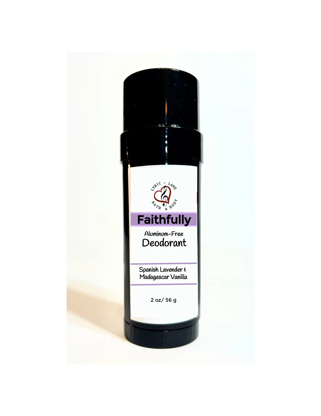Lyric-Lane Deodorant Tube & Refill Quick Shop featuring Faithfully scent with Spanish Lavender and Madagascar Vanilla.