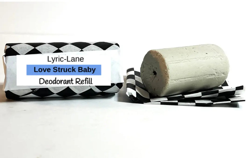 Lyric-Lane Deodorant Tube & Refill Quick Shop with Love Struck Baby refill, natural and eco-friendly scent option.