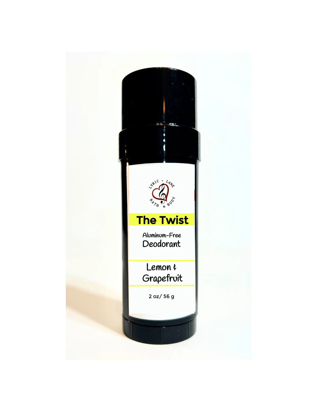 Deodorant Tube & Refill Quick Shop by Lyric-Lane, aluminum-free lemon and grapefruit scent deodorant stick